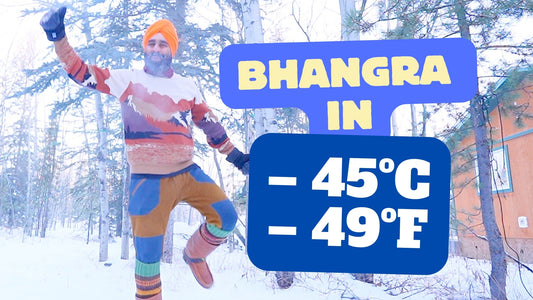 Bhangra in 45ºC/-49ºF in the Wilderness of the Yukon, Canada