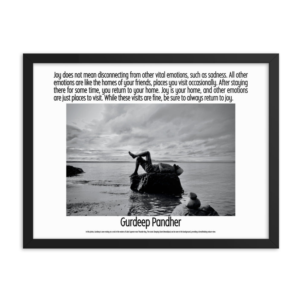 Gurdeep's Framed Poster: Joy Is Your Home